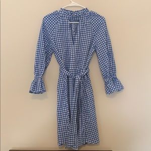 Who What Wear blue gingham dress